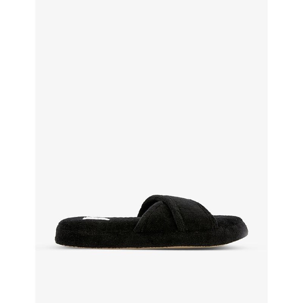 NEW ✨SKIN Women's Black Kyoto Cross-over Cotton Slippers